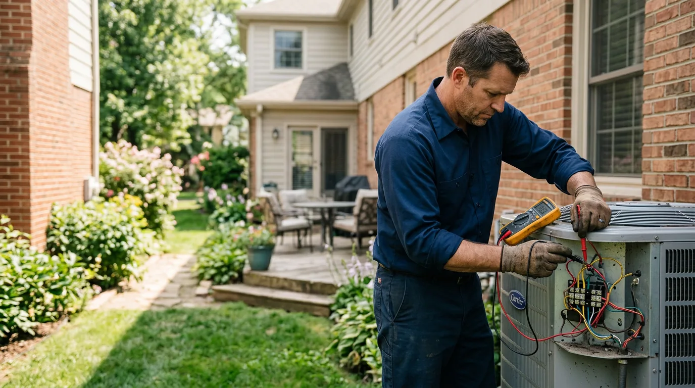 HVAC technician working near Santa Maria, CA
